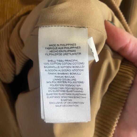 Lauren Ralph Lauren Fiamara Corduroy Jacket Camel - Picture 6 of 6